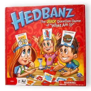 Hedbanz 2nd Edition 2-6 Players Spin Master Quick Question Board Game NEW SEALED